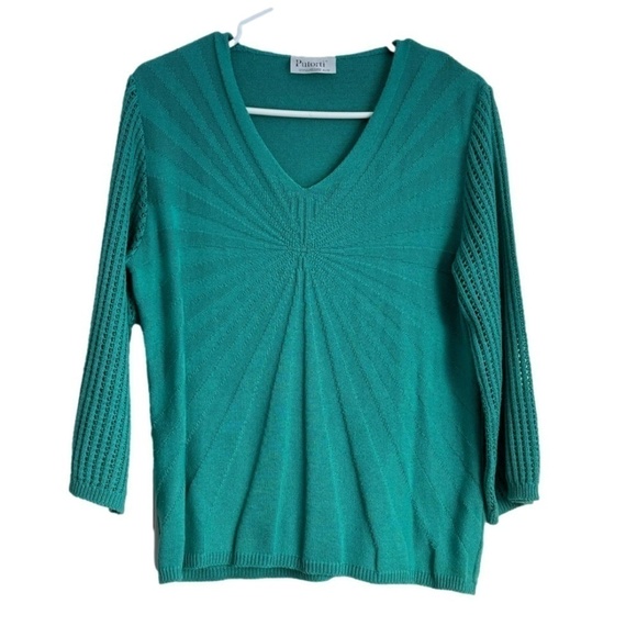 Putorti vintage made in Canada cotton and acrylic sweater sz XL (fits like a M). - Picture 1 of 11